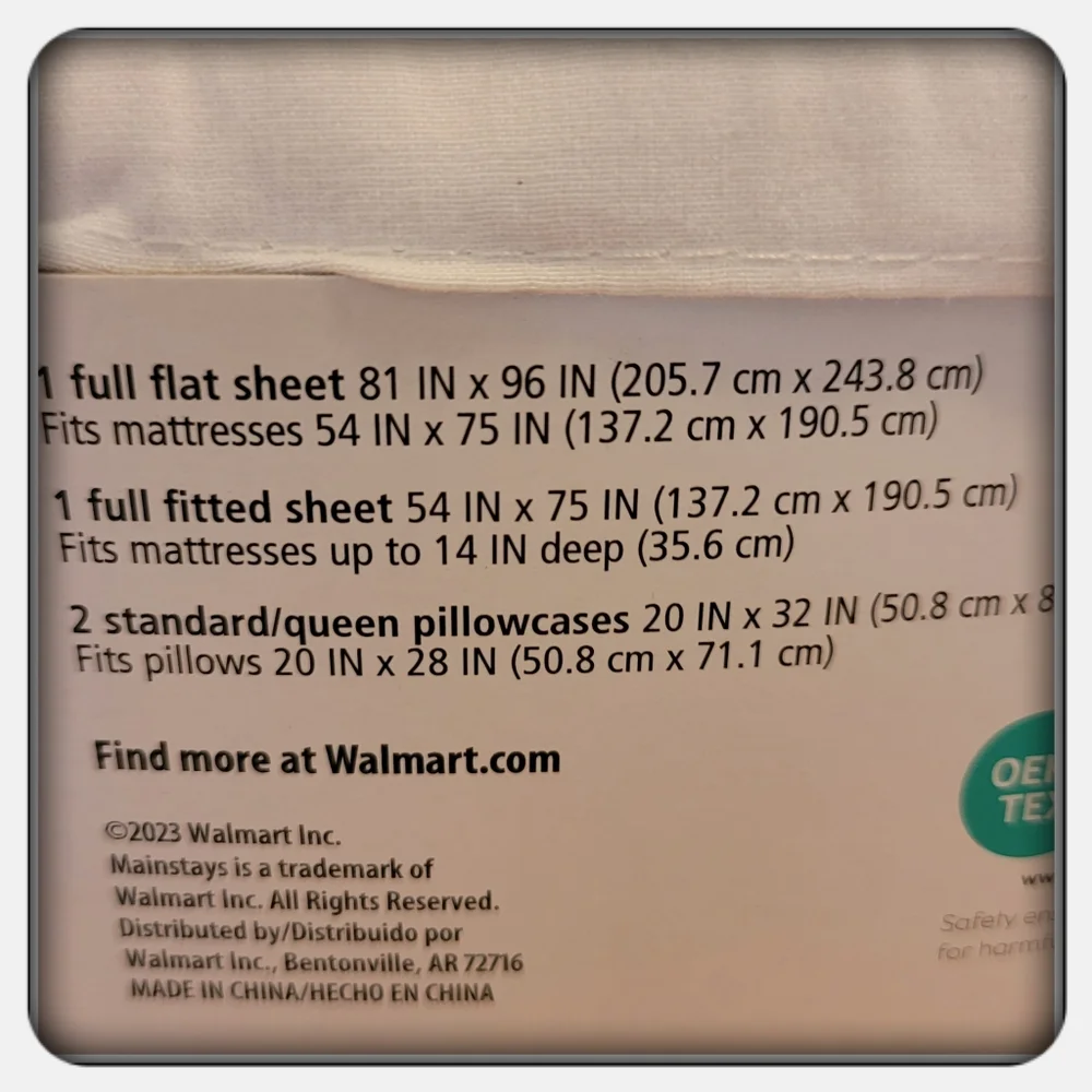 Brand New Full Size White Comfort Chill Cooling Microfiber Sheet Set